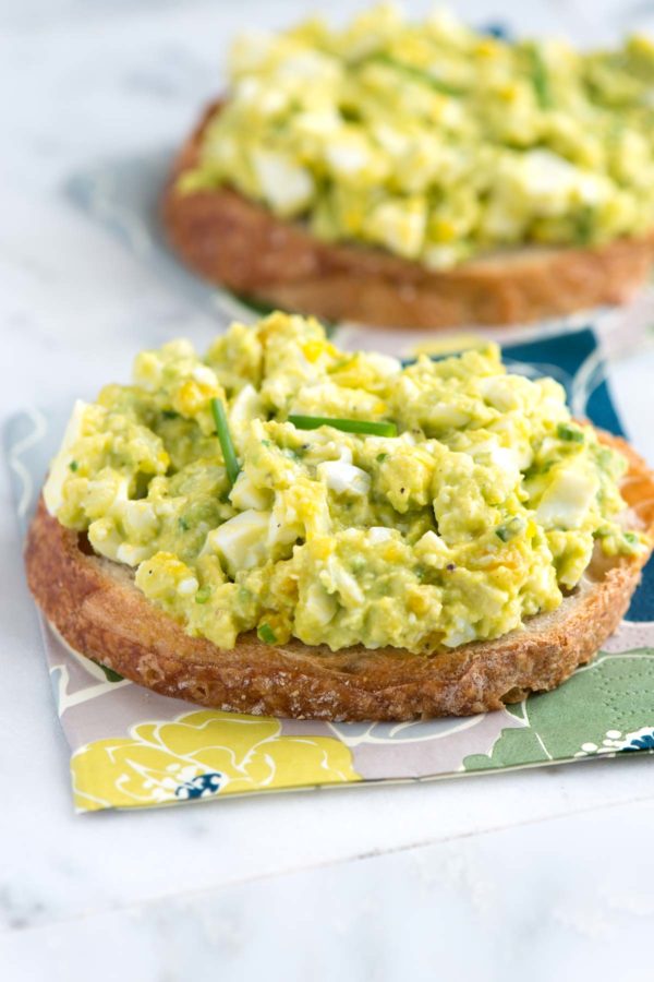 Chopped up Eggs in Bowl [or on toast] - Whole & Healthy Kitchen